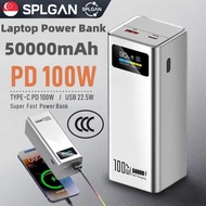 【SPLGAN】50000mAh Large Capacity PowerBank PD 100W Laptop Power Bank Fast Charging Powerbank For Phon