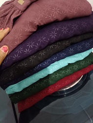 Gamis hermosa wolfis embos motif starla warna hitam,dusty ungu,marun,navy,biru wardah,hijau botol,un