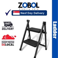 Foldable Step Ladder 3 And 4 Steps Black Foldable Step Ladder