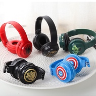 Stock In Malaysia Marvel Bluetooth Headphone Avengers Headset Support TF Card Radio 3.5mm Audio Cabl