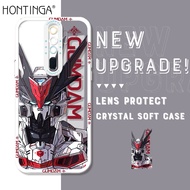 เคส Hontinga สำหรับ OPPO A9 A92 2020 A95 A94 F11 OPPO F9 Oppoa94เคสใสใสลายนักรบกล Gundam เคสยางซิลิโ