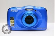 【台南橙市3C】Nikon Coolpix W100 藍 防水相機 WIFI 1300萬畫素二手 數位相機 #85795