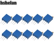 HSHELAN Cermet Potentiometer, Pot 100K Ohm, Easy to us Variable Resistors 3296W-104 Trimmer