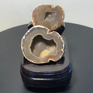 （水晶Crystal) (风水摆件 Feng Shui Decor) 抛光 玛瑙 聚宝盆 Polished Agate Treasure Bowl