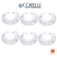 CORELLE Oval Serving Plate 31cm x 25cm 6pcs. Blue Floral