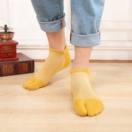 二指襪男襪 日式夏季薄款低幫腳趾襪船襪分趾襪短襪 人字拖木屐襪子