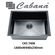 Cabana Top / Undermount Stainless Steel 304 Single Bowl Kitchen Sink Dapur Bow Ready Stock - CKS7306