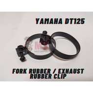 (2Pcs) [ CLIPS ] Yamaha DT125 DT175 DT200 DT250 Fork Boot Fork Rubber / Exhaust Rubber Clip