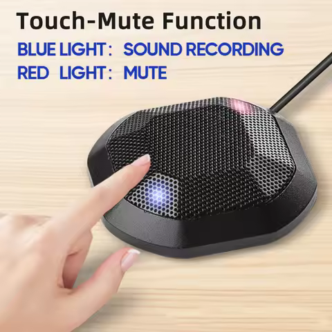 Computer Microphone 360° Omnidirectional High Sensitivity Desktop Microphone for Laptop desktop micr