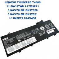 LENOVO THINKPAD T480S 11.58V 57WH L17M3P71 01AV478 SB10K97620 01AV479 SB10K97621 L17M3P72 01AV480 SB
