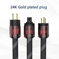 New P103 HI-End Pure copper US Power Cord Cable Audiophile Power Cord CableUS Plug With Figure 8 IEC