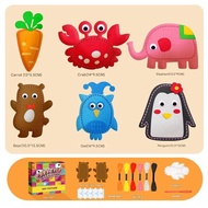 YY. 6pcs Kids DIY Sewing Kit/Beginners Sewing Animals Dolls