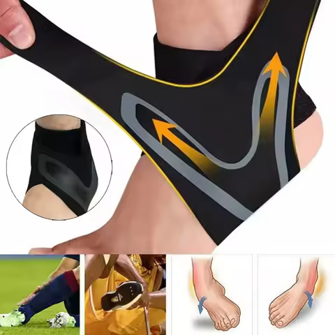 1PC Sports Compression Ankle Support Ankle Stabilizer Brace Tendon Pain Relief Strap Foot Sprain Inj