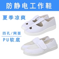 Dongguan Anti-Static Shoes Four-Hole Middle Towel PVC Dust-Free Shoes Cloth Breathable Workshop Work