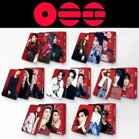 2026 New 6 styles 55Pcs BT21 Lomo Cards New Album Photocards V JK Jimin Jin Jhope Suga RM Collection