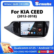2 Din Android 13 Qualcomm SM6125 Car Radio for Kia CEED 2012-2018 Multimedia Video Player WiFi GPS N