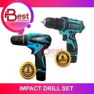 BEST HARDWARE - 3/8 IMPACT CORDLESS DRIVER DRILL 12V / 95-AG122  WITH BATTERY AND CHARGER