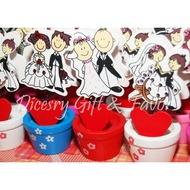 Cute Couple Memo Holder / Place Card Holder / Table Seating / Wedding