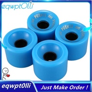 eQQPUENTE 4Pcs Cruiser Skateboard Wheels PU Wheels Long Board Cruiser Wheels with ABCE-9 Bearings