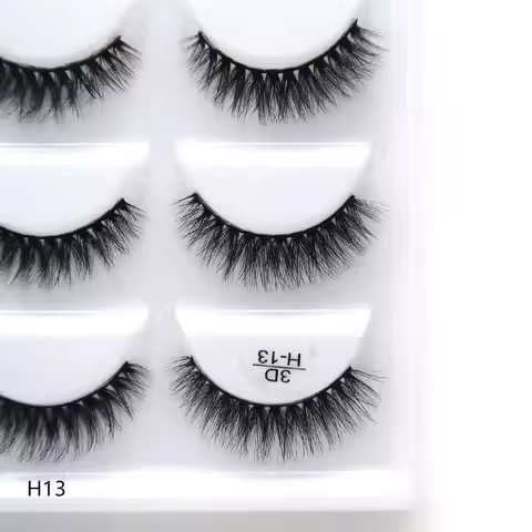 MIOFIA Lashes 5 Pairs Natural Faux Mink Eyelashes Fluffy Soft False Eyelashes Wholesale Eyelashes G8