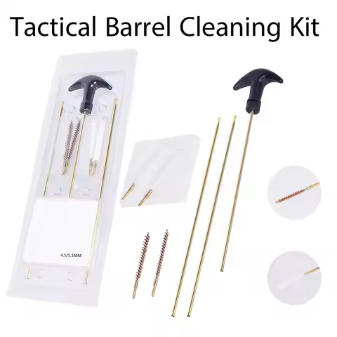 Tactical Barrel Cleaning Kit For Cal 177 .22 4.5mm 5.5mm Rifle Pistol Airgun Gun Rod Cleaner Airsoft