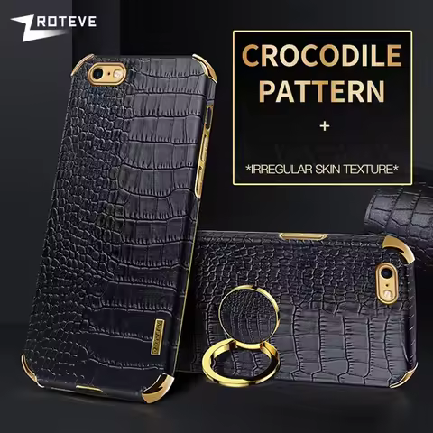 For iPhoneSE Case Zroteve Crocodile Pattern Leather Cover For iPhone SE 2 3 2020 2022 6 6S 7 8 Plus 