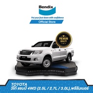 Bendix ผ้าเบรค TOYOTA Hilux Vigo Champ 4WD (2.5L / 2.7L / 3.0L)  Prerunner Revo Standard Cab 4WD (2.