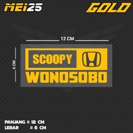 SCOOPY WONOSOBO CUTTING STICKER MEI25BL JTG/