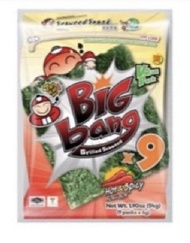 9X6G TAO KAE NOI BIG BANG SEAWEED SNACK HALAL SNEK RUMPAI LAUT