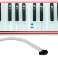 049-2 speeds alat musik pianika tas set keyboard free 2 selang - merah