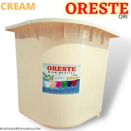 Bak Mandi / Bak Air Sudut Bahan PVC ORESTE - Ori Cream
