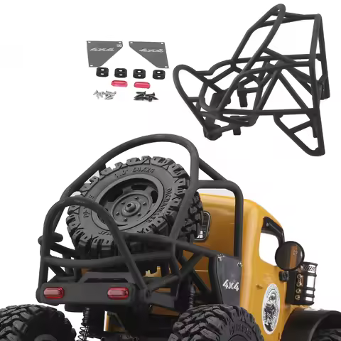 Roll Cage Cab Protective Frame for FMS FCX24 1/24 Scale RC Crawler Truck Wagon Upgrade Accessories A