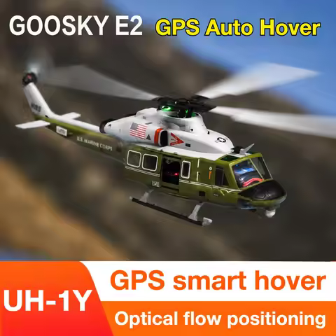 Mysterious Country Recommends GOOSKY E2 GPS Intelligent Simulation Brushless Armed Helicopter UH-1Y 