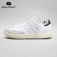 Adidas Samba Spikeless Golf Shoes White Collegiate Navy/ Off White/
