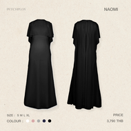 PETCHPLOY - Naomi Dress เดรสราตรียาว ผ้าตาข่ายซ้อน2ชั้น ดีไซน์พิเศษสามารถแยกชิ้นได้ สวมใส่ได้หลายสไต