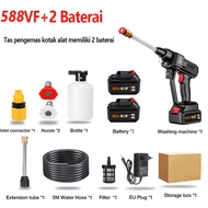 CHIC Cordless jet cleaner tekanan tinggi Mesin cuci mobil dan motor 10 baterai 998V 160bar 35000mah