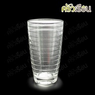 UNION GLASS Tiara Water Striped Pattern Tall Shape 333 ml. (11.5 oz.) 355 TUMBLERS TD 70.50 x BD 47 