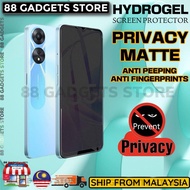 Hydrogel Screen Protector for OPPO A79 5G / A98 5G / A78 4G / A58 / A38 Privacy Matte