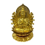 Avalokiteśvara Buddha statue with thousand eyes and thousand hands with decorative perfume - GENUINE