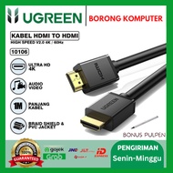 Ugreen HD104 4K 60hz HDMI Male to Male 1 Meter Cable Black - 10106