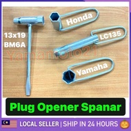 Spanner Spark PLUG BOX Opener Honda EX5 C70 Kriss Wave Dash RS150 Yamaha RXZ Y125 LC135 Y15 Y16 TZM 