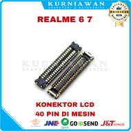 Lcd Connector Lcd Socket Lcd Connector Fpc Realme 6 7 40 Pin