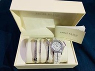 破盤 Anne Klein 施華洛世奇水晶手錶鍊組