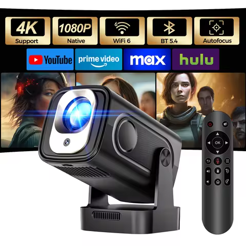 Magcubic HY310 Air Mouse Voice Control Auto Focus 4K HD Home Projector 330ANSI 1080P Android 11 Port