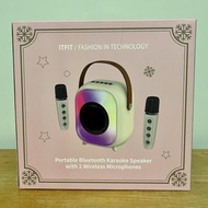 ITFIT FASHION IN TECHNOLOGY 藍牙卡拉OK揚聲器(連2支無線麥克風) ITFIT Portable Bluetooth Karaoke Speaker with Microp