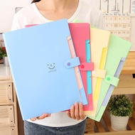 5-Compartment A4 Document File Plastic School Supplies Stationery Office A4 File Folder File Organiz
