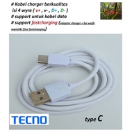 Usb type C charger cable tecno camon 20 CK6 CK6n - camon 20 pro CK7n - 20 pro 5G CK8n - 20 premier C