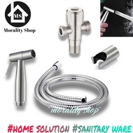 Economical package of stainless steel jet shower set shower cebok js304 + stainless steel stop fauce