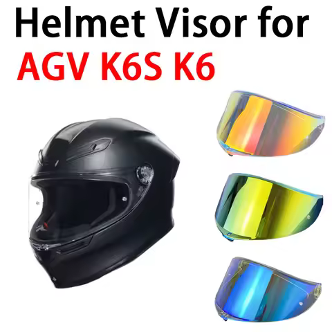 K6S Helmet Visor For AGV Motorcycle Helmets Night Vision Visor Len Case For AGV K6 Helmet Lens Winds