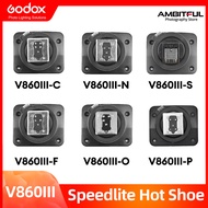 Godox V860III รองเท้าร้อนอุปกรณ์เสริม Godox Speedlite แฟลชเครื่องประดับสำหรับเปลี่ยนแทน